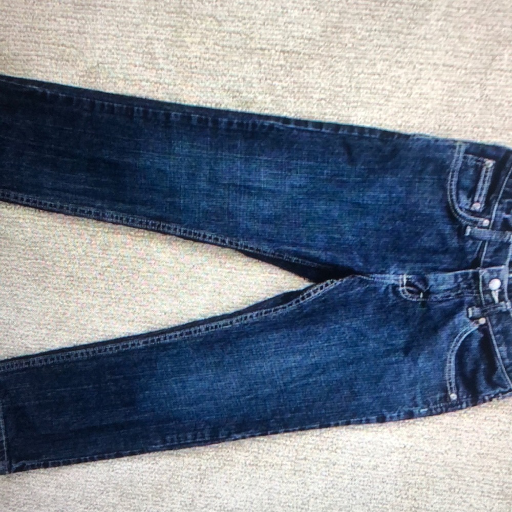 Lee Premium select dark wash denim adjustable waist jeans